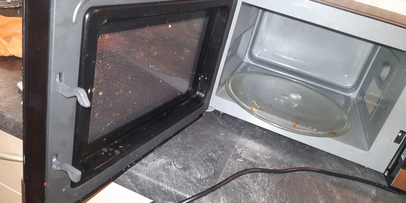 dirty microwave