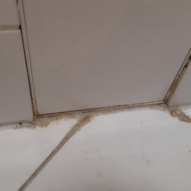 Dirty grout